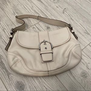 Coach Soho White Leather Handbag